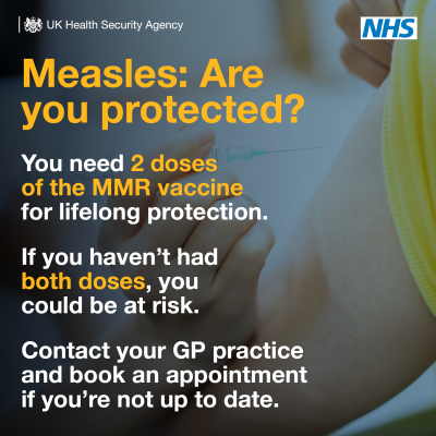 Get your child protected against measles